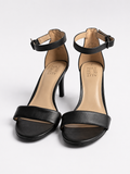 Classic Black Dress Heels with Ankle Strap