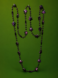 purple star bead necklace