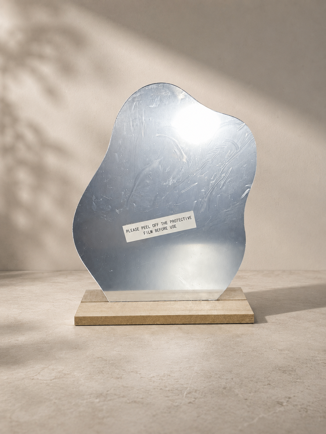 Modern Organic Shape Tabletop Mirror
