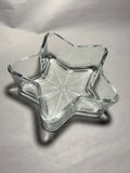 Vintage Clear Glass Star-Shaped Trinket Dish