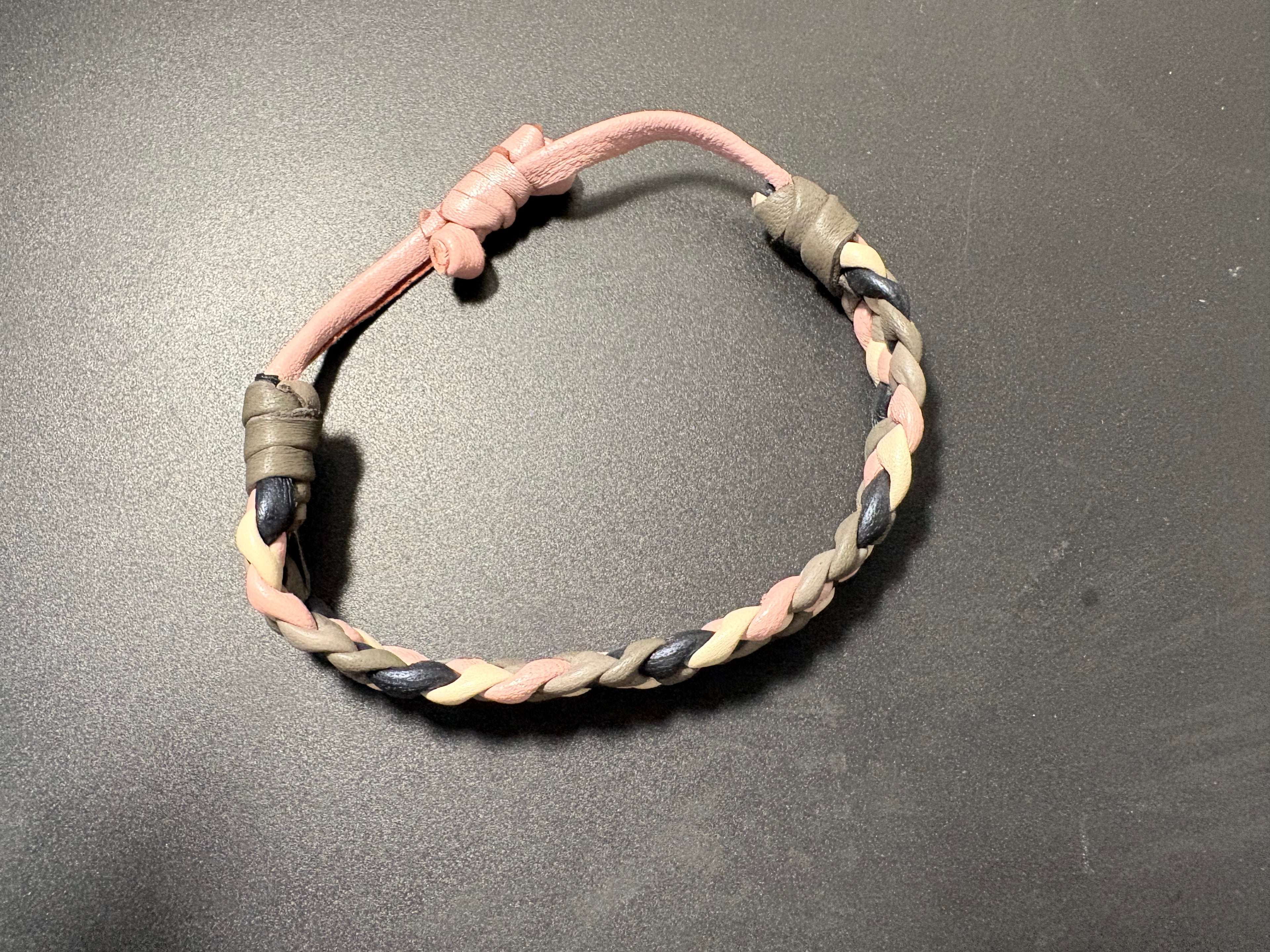 Braided Leather Adjustable Bracelet