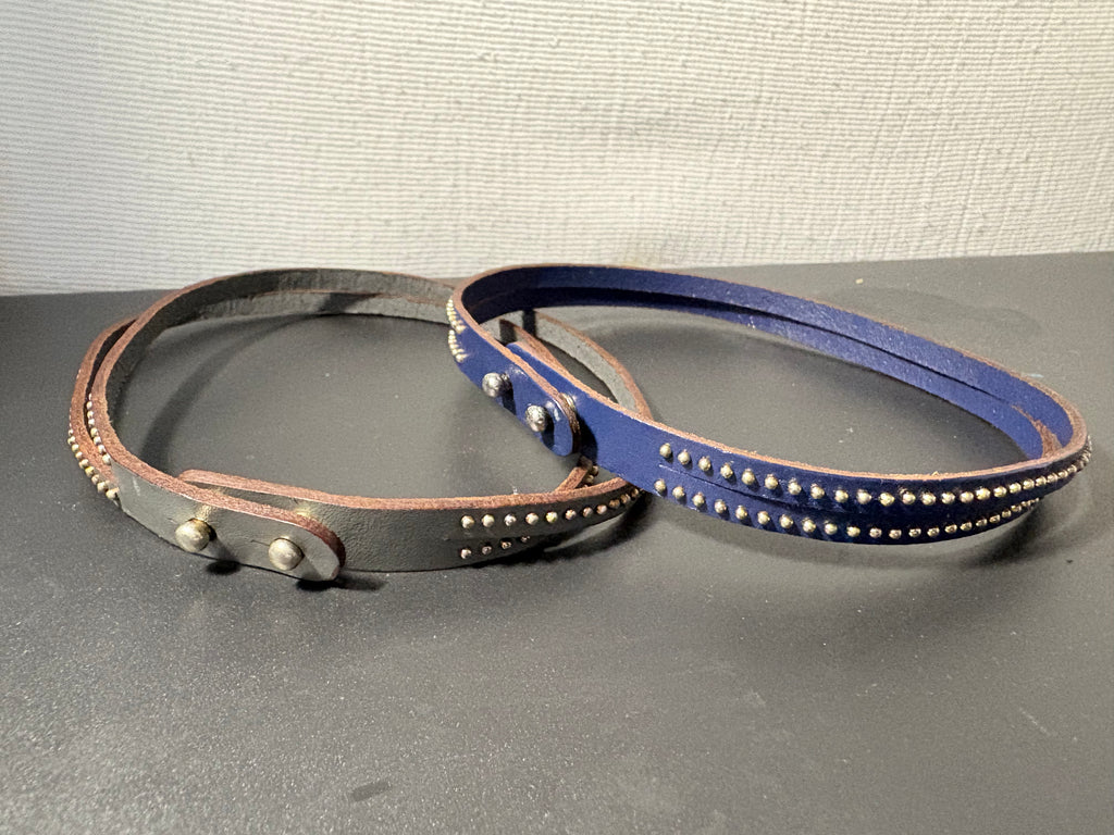 Studded Leather Wrap Bracelet Set