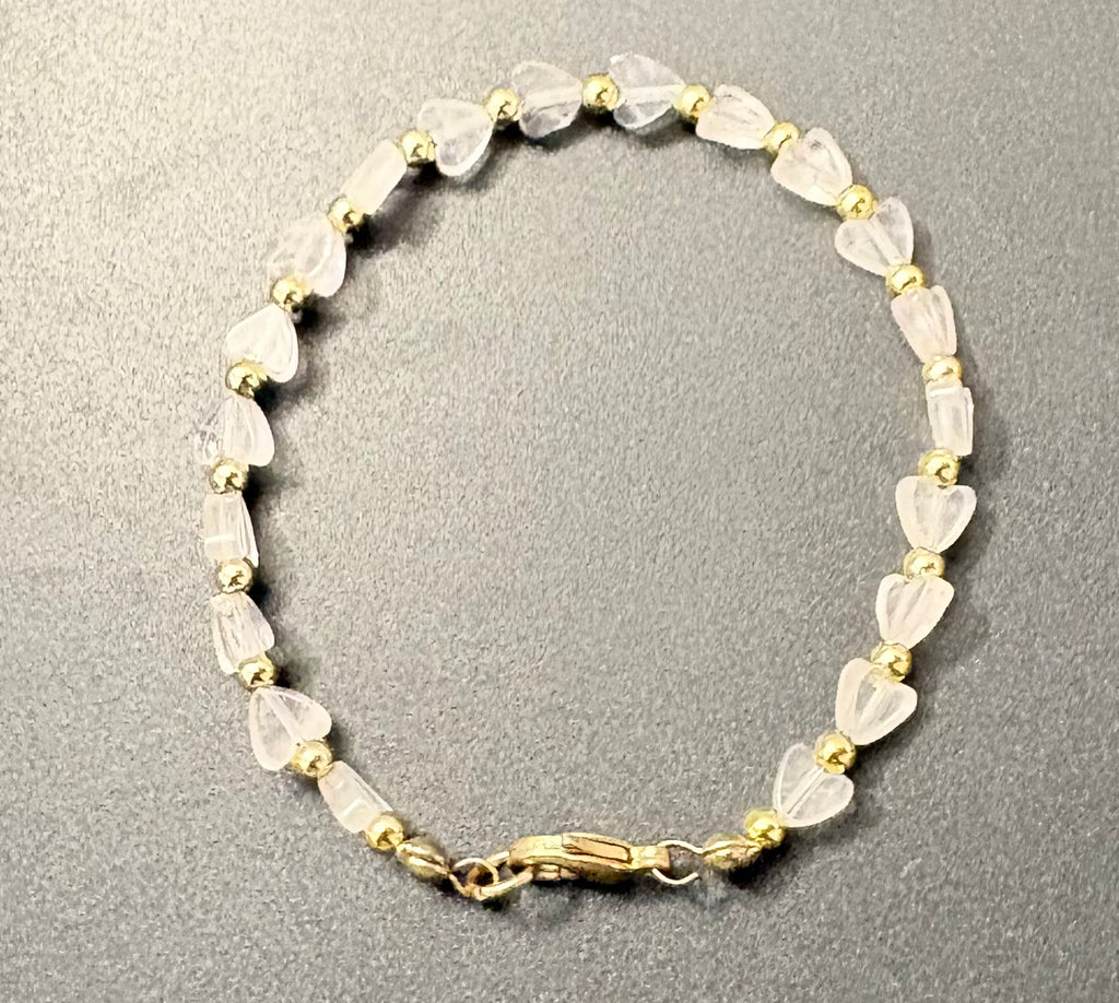 Rose Quartz Chip Bracelet