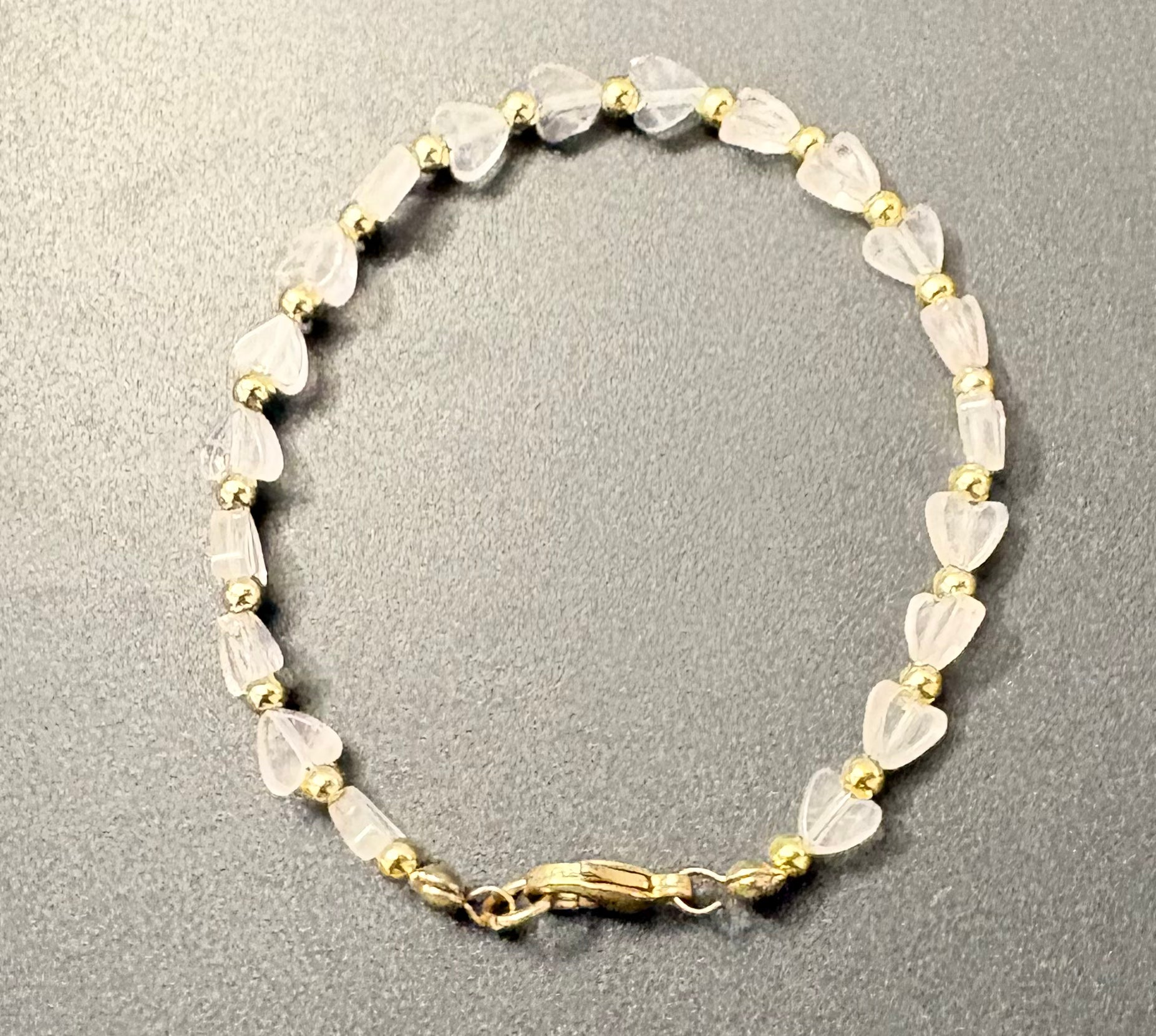 Rose Quartz Chip Bracelet