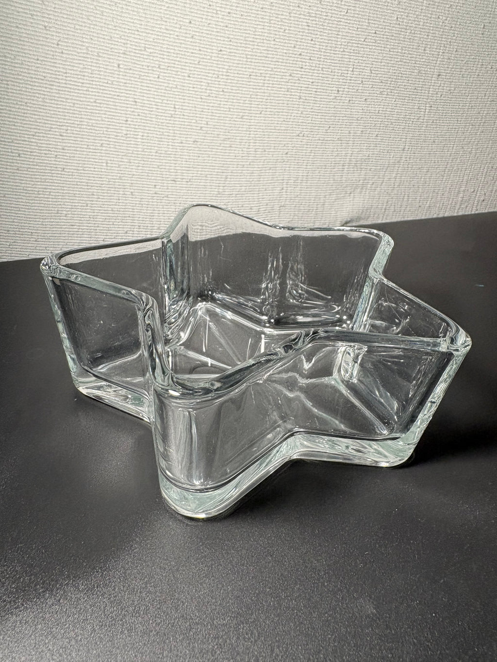 Vintage Clear Glass Star-Shaped Trinket Dish