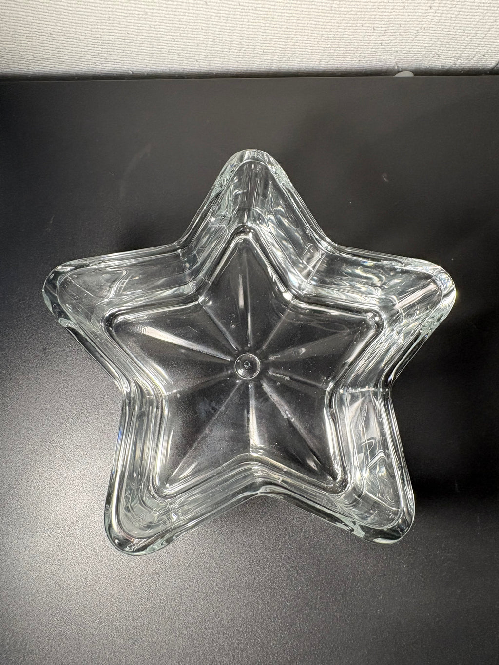 Vintage Clear Glass Star-Shaped Trinket Dish