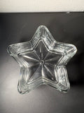 Vintage Clear Glass Star-Shaped Trinket Dish