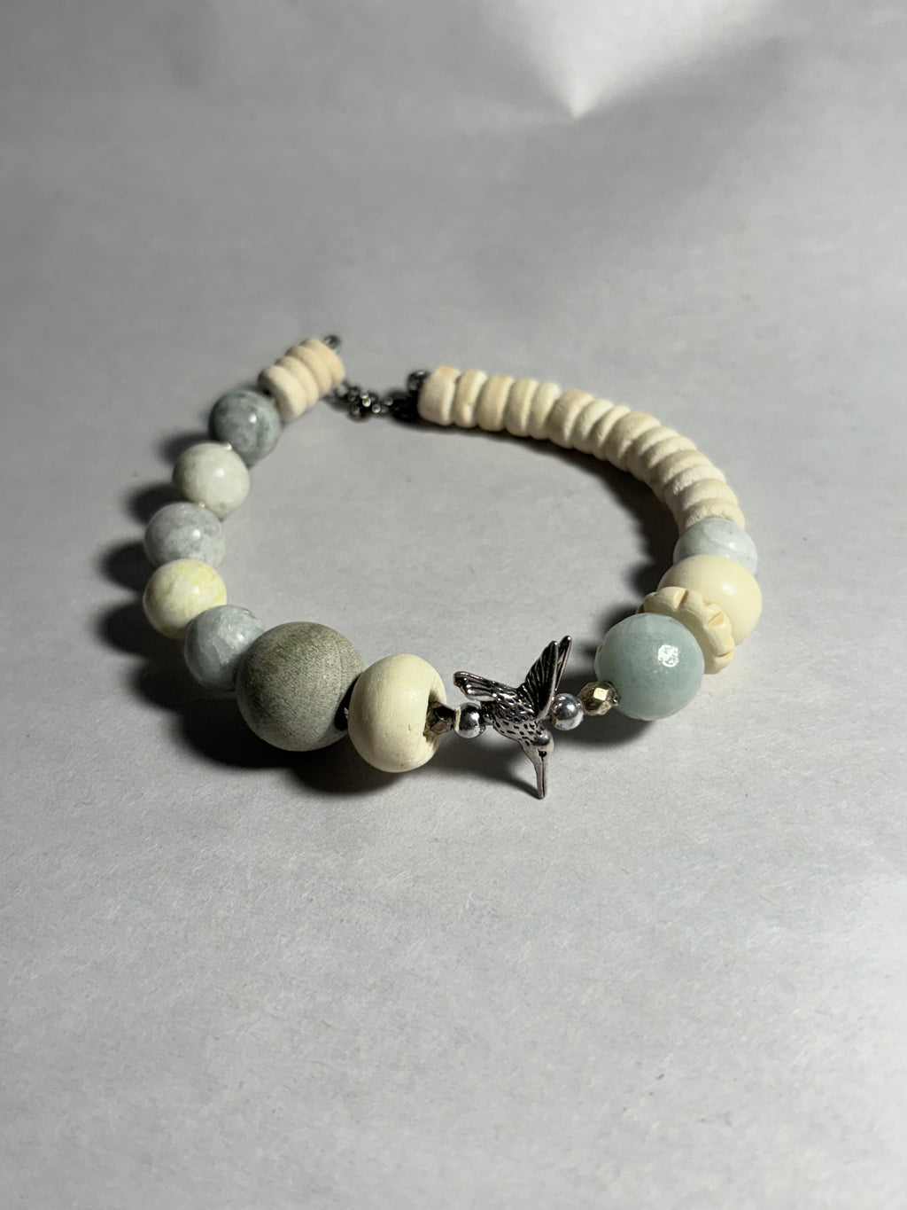 Hummingbird Beaded Statement Bracelet