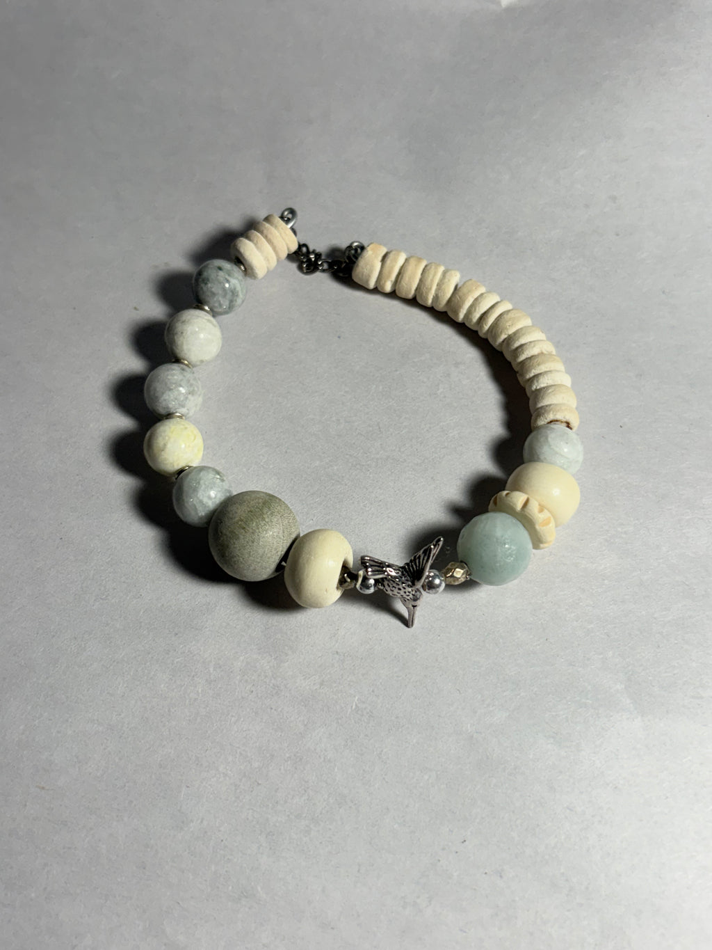 Hummingbird Beaded Statement Bracelet