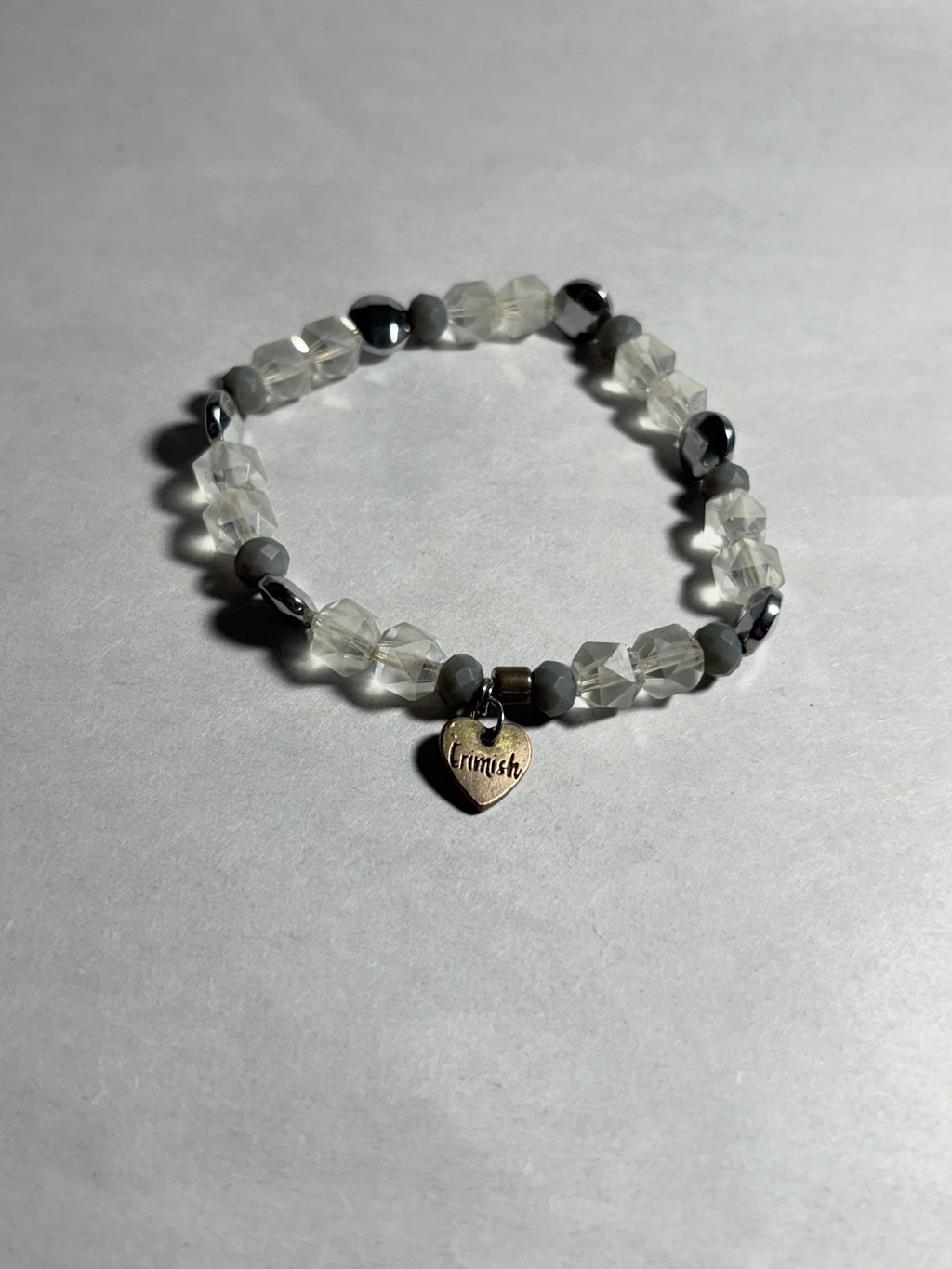 Erimish Crystal & Hematite Stretch Bracelet
