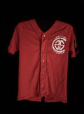 Red Adidas baseball jersey