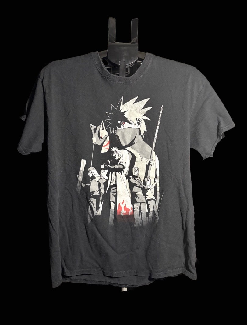 Black Naruto graphic tee