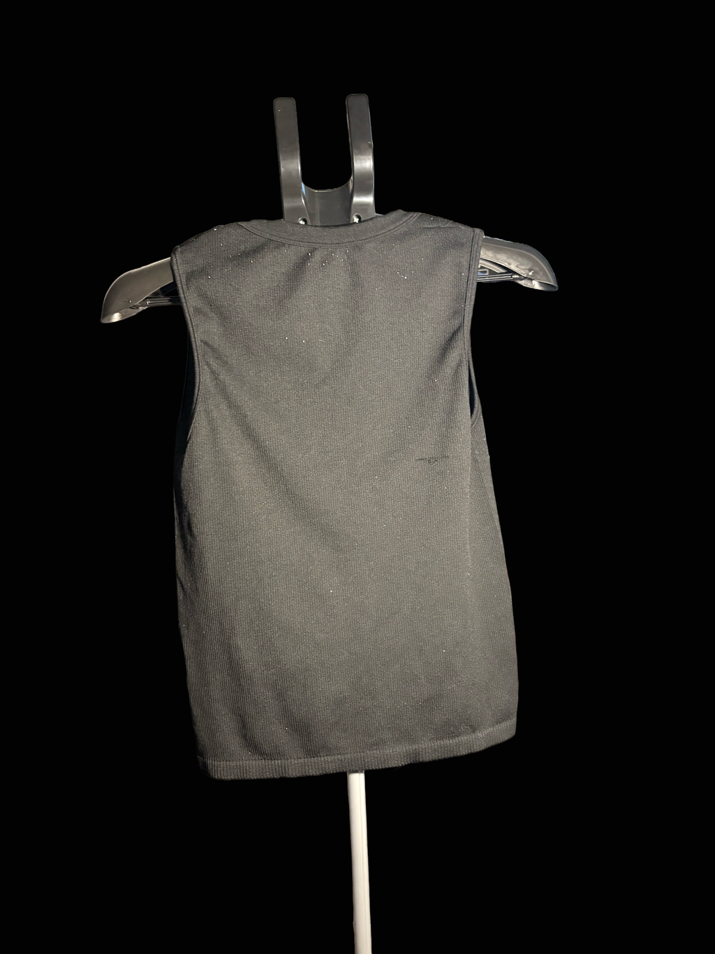 Black tank top with rhinestones ￼
