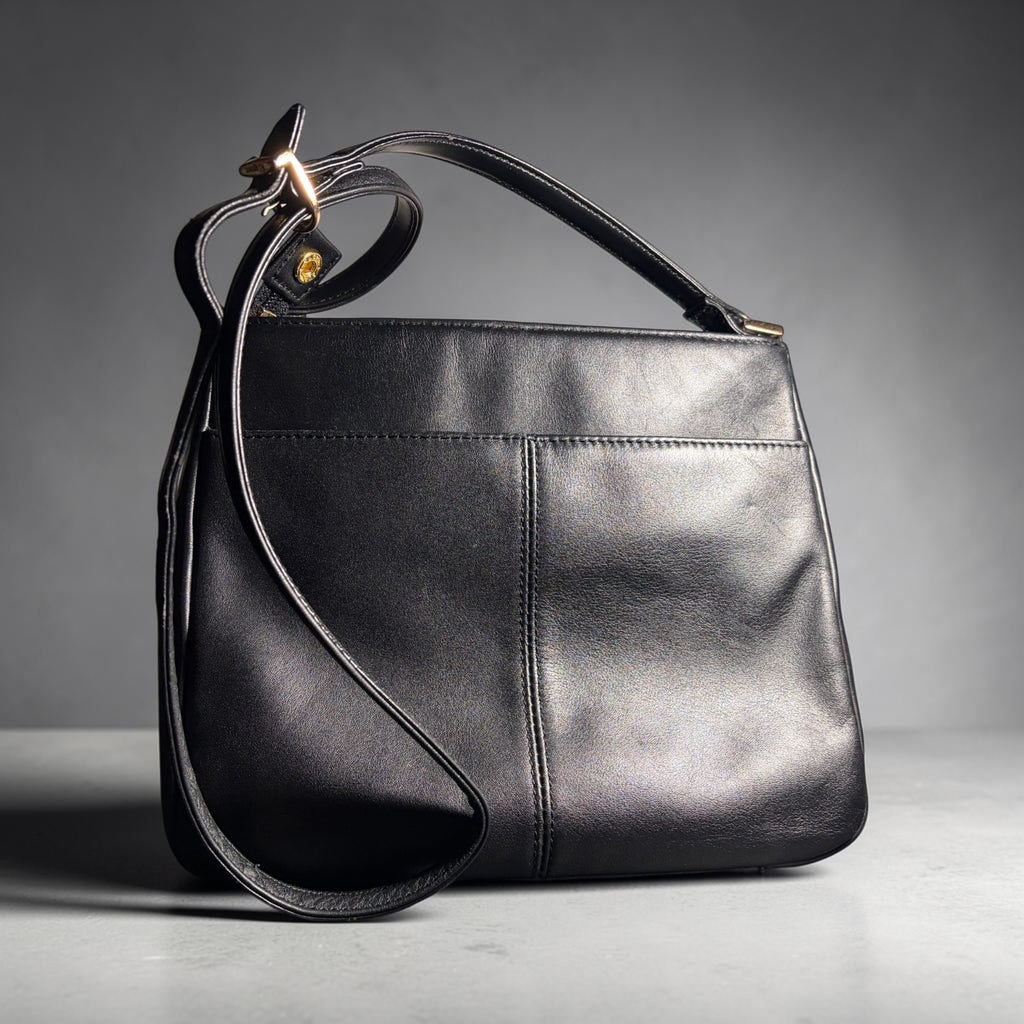 Black Minimalist Shoulder Bag