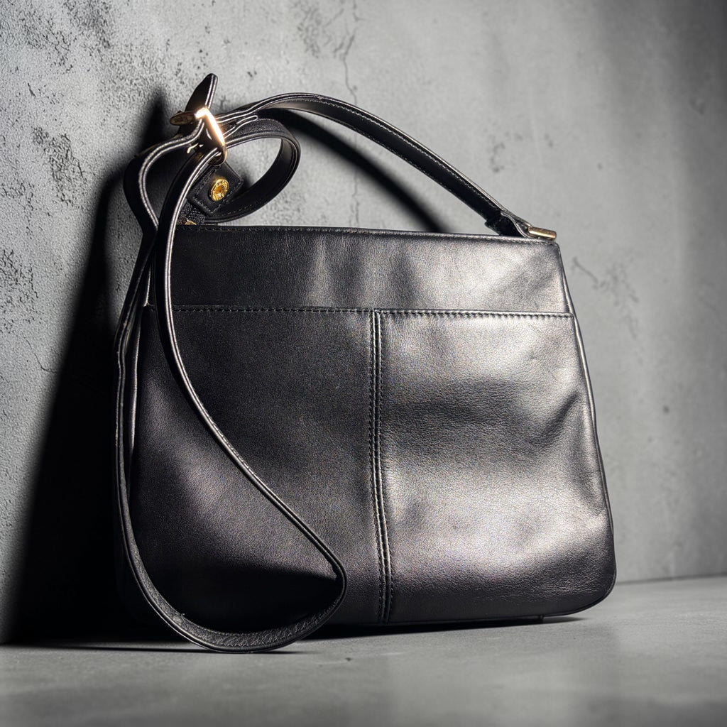 Black Minimalist Shoulder Bag