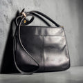 Black Minimalist Shoulder Bag