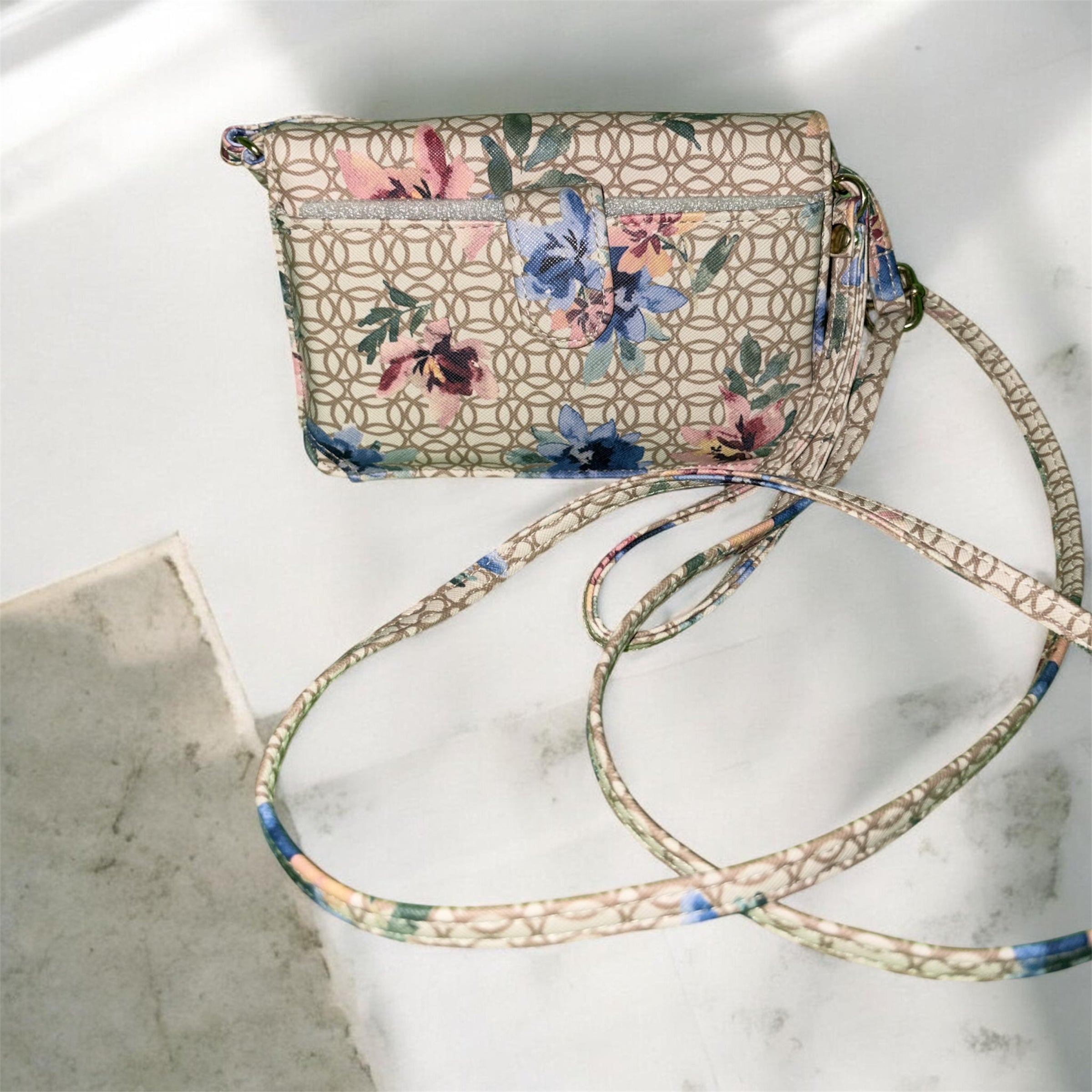 Floral Crossbody Shoulder Bag
