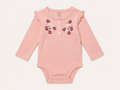 Baby Girls Floral Embroidered Bodysuit