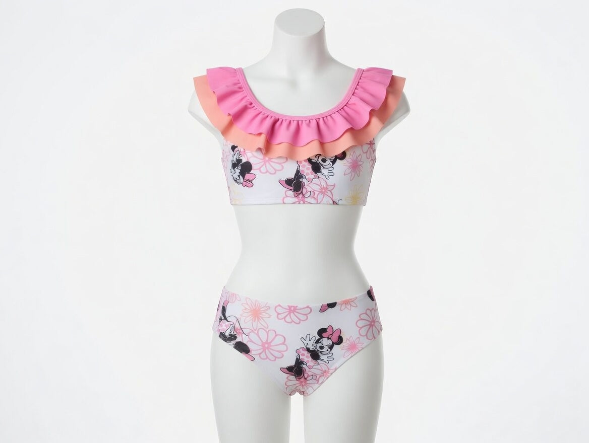 Toddler Girls Floral Minnie Swim Set