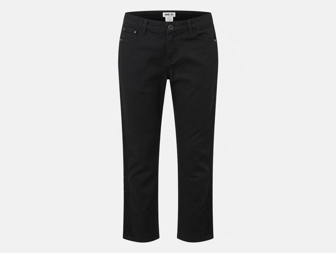 Women's Black floral pants