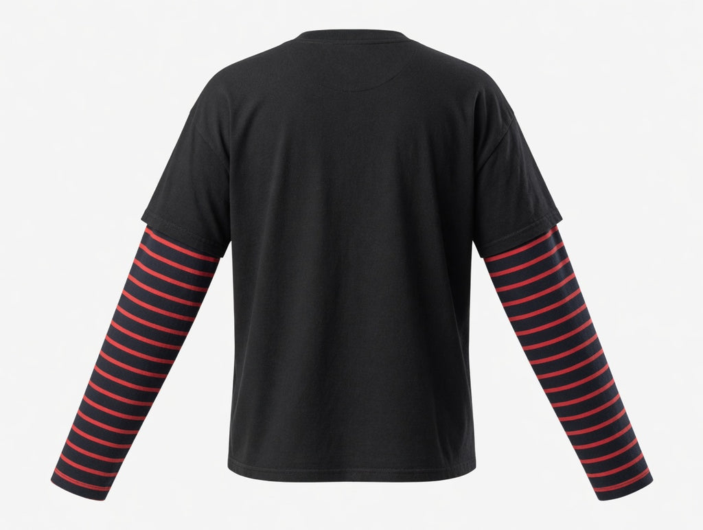 Midnight Heart Layered Graphic Tee